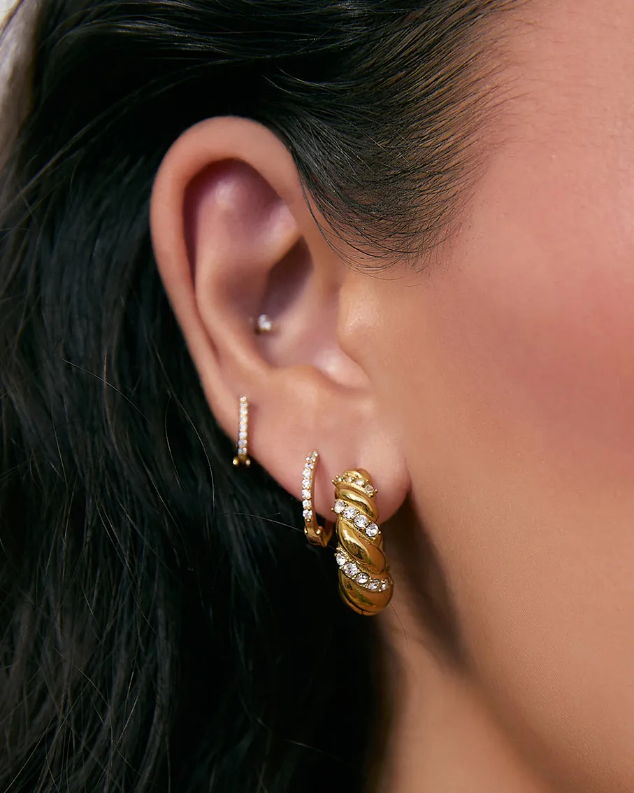 Cici Gold Earrings sold by Arms Of Eve product image thumbnail 2