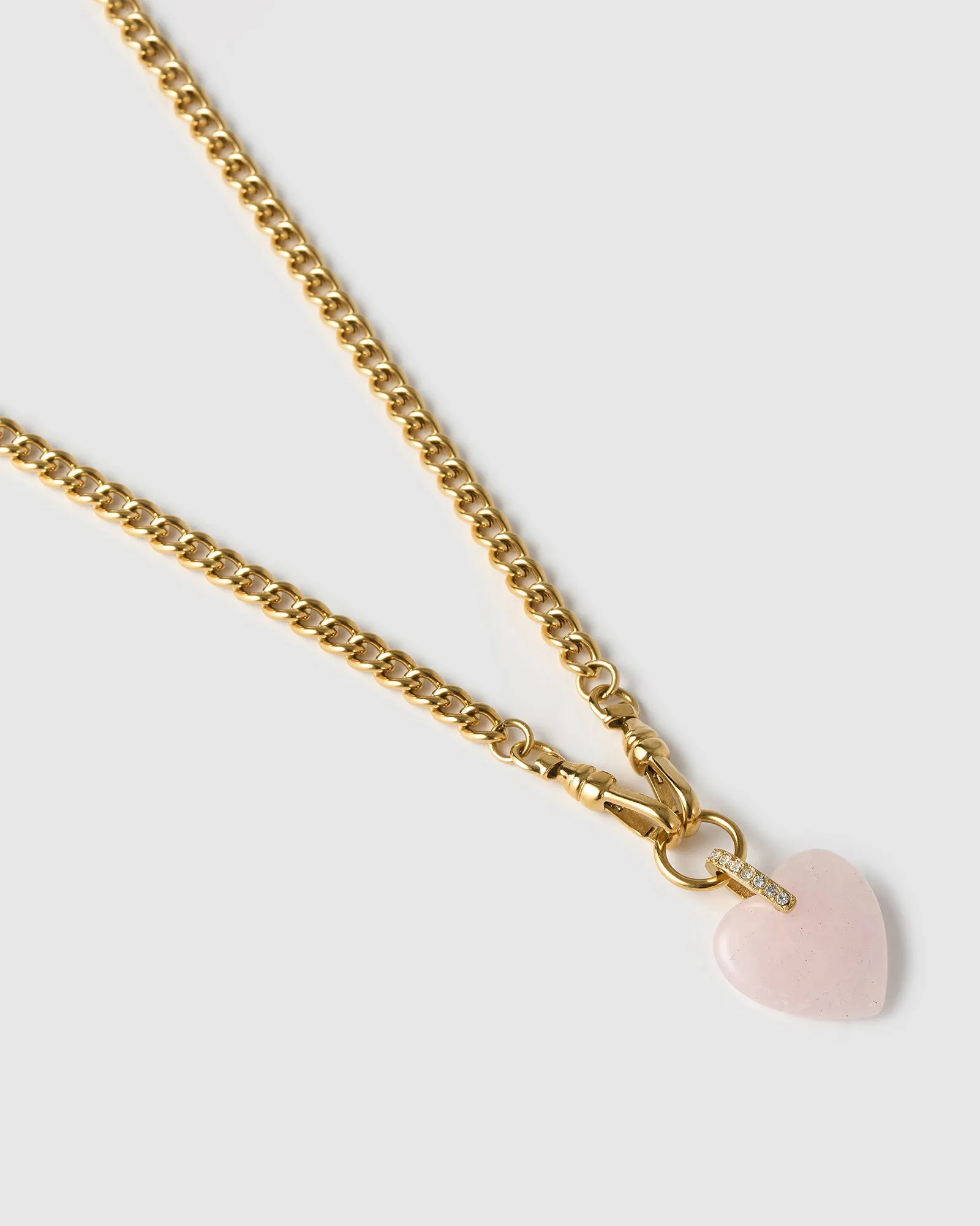 Violet Heart Necklace - Rose Quartz sold by Arms Of Eve product image thumbnail 5