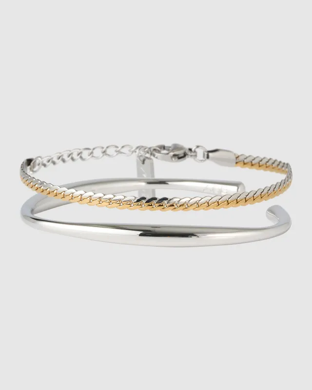 Monique Bracelet Stack - Silver made by Arms Of Eve