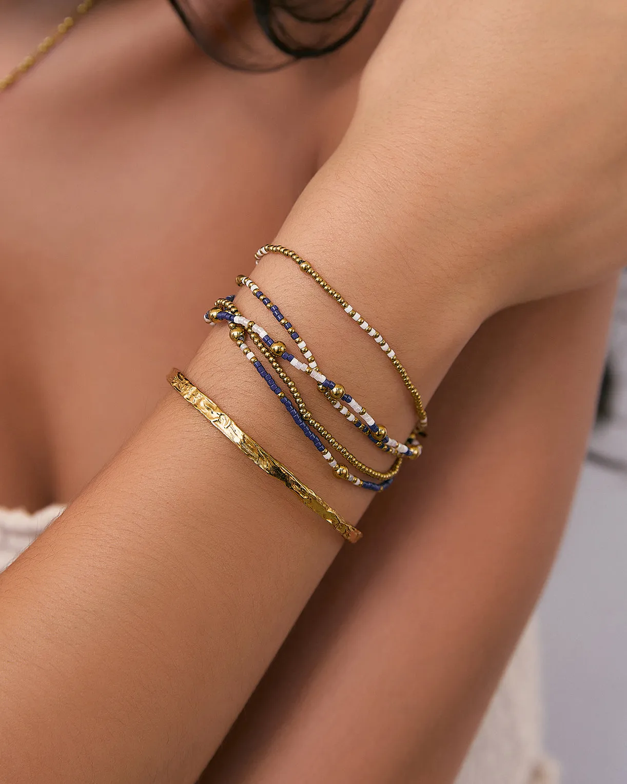 Henne Bracelet Stack - Navy sold by Arms Of Eve product image thumbnail 2