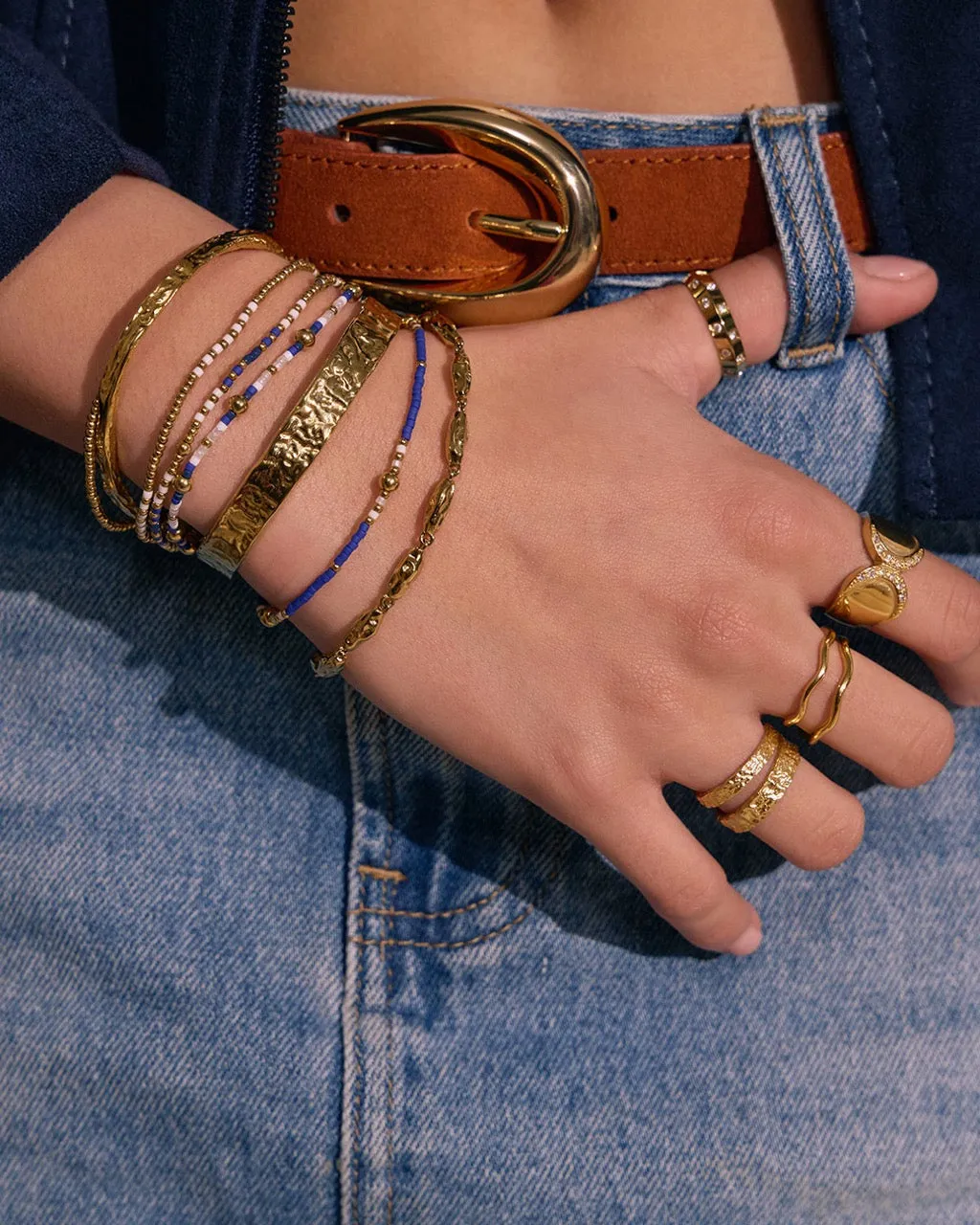 Henne Bracelet Stack - Navy sold by Arms Of Eve product image thumbnail 3