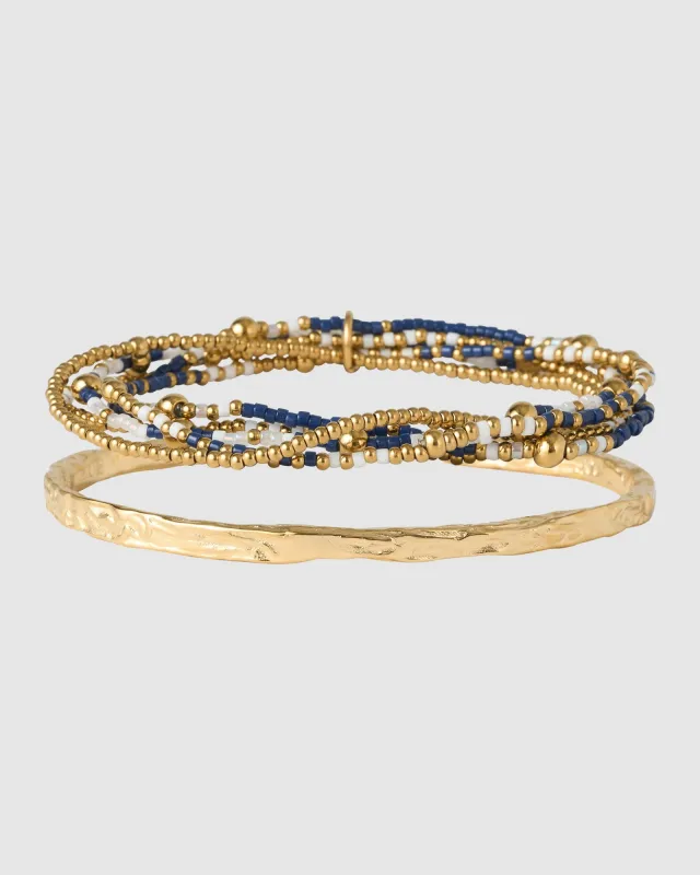 Henne Bracelet Stack - Navy made by Arms Of Eve