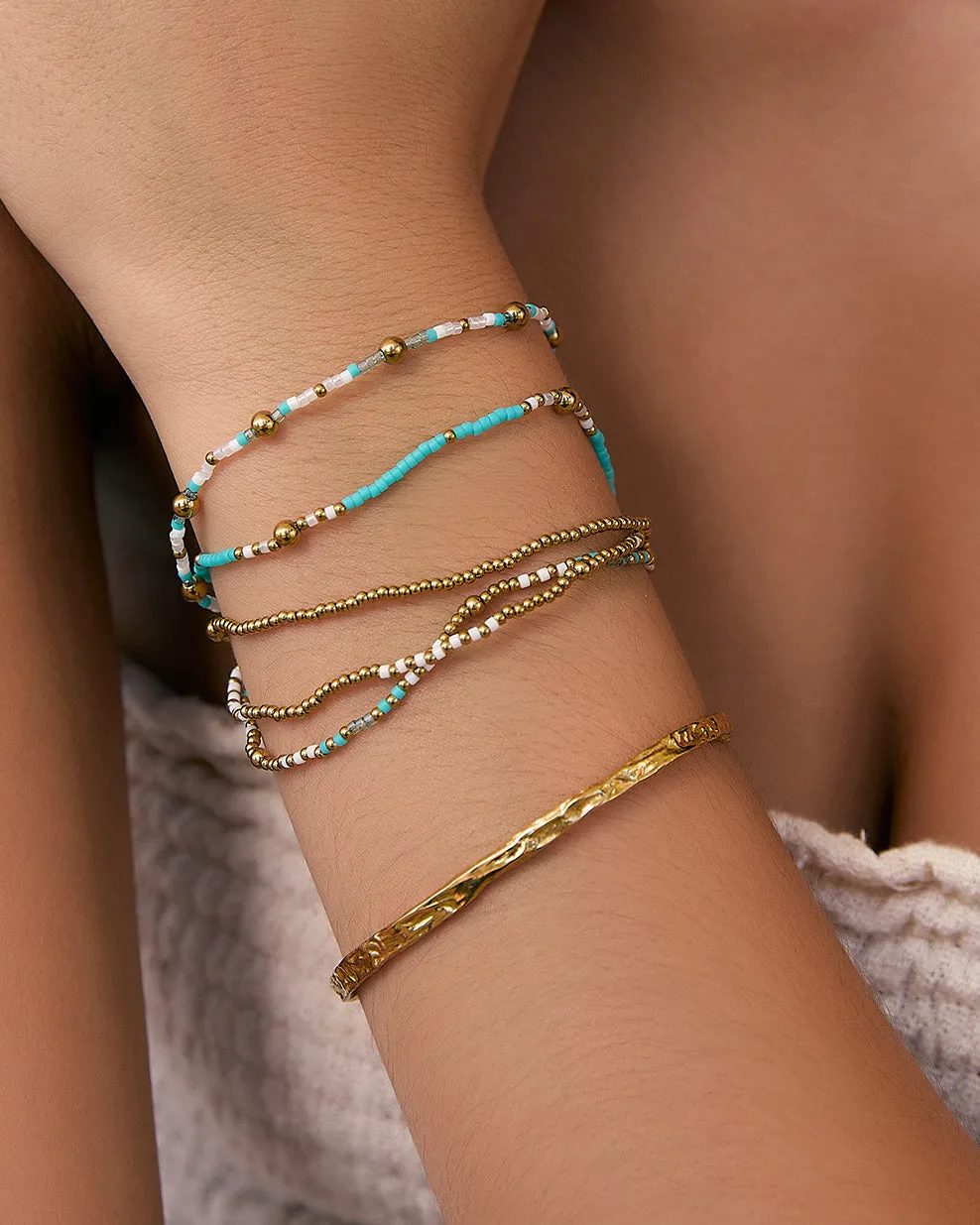 Henne Bracelet Stack - Ocean sold by Arms Of Eve product image thumbnail 2