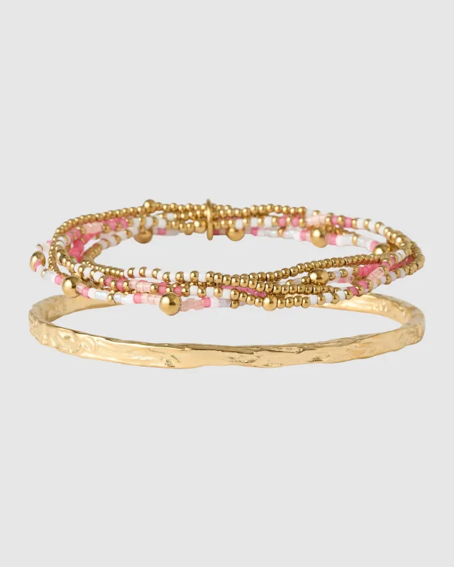 Henne Bracelet Stack - Bubblegum made by Arms Of Eve