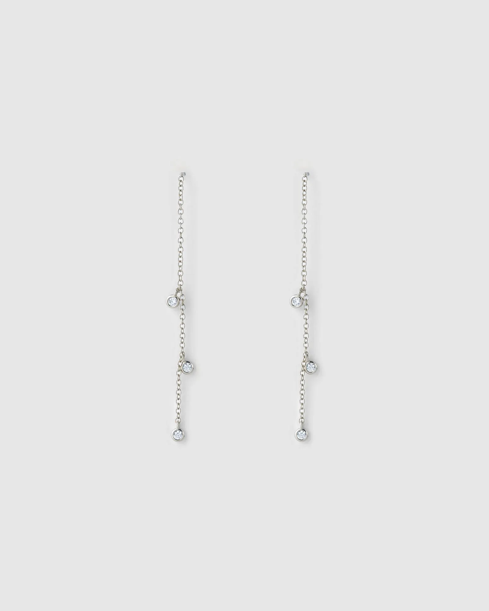 Comet Threader Silver Earrings sold by Arms Of Eve