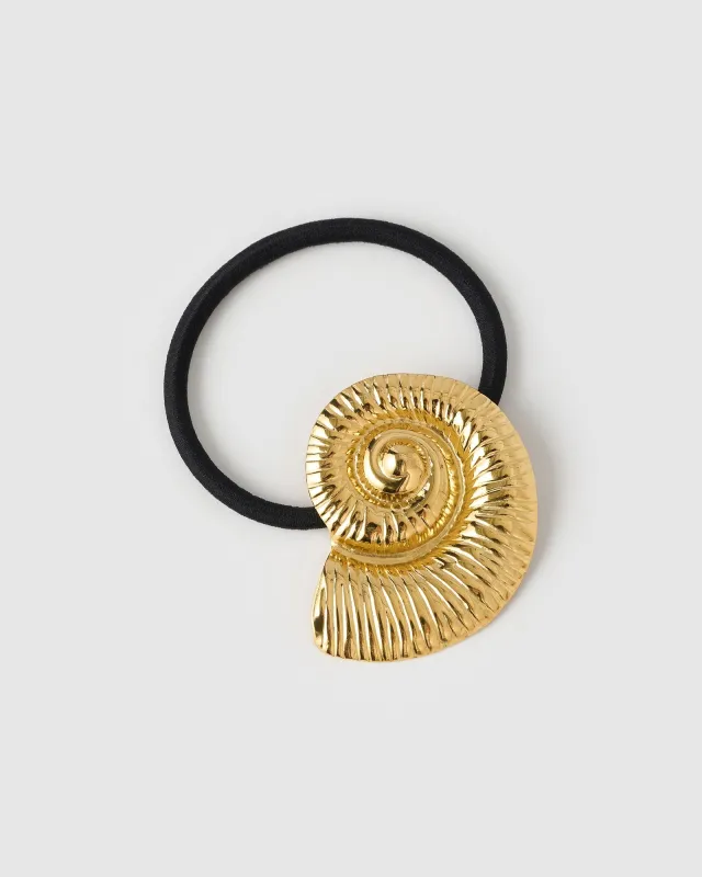 Nautilus Hair Tie - Black made by Arms Of Eve