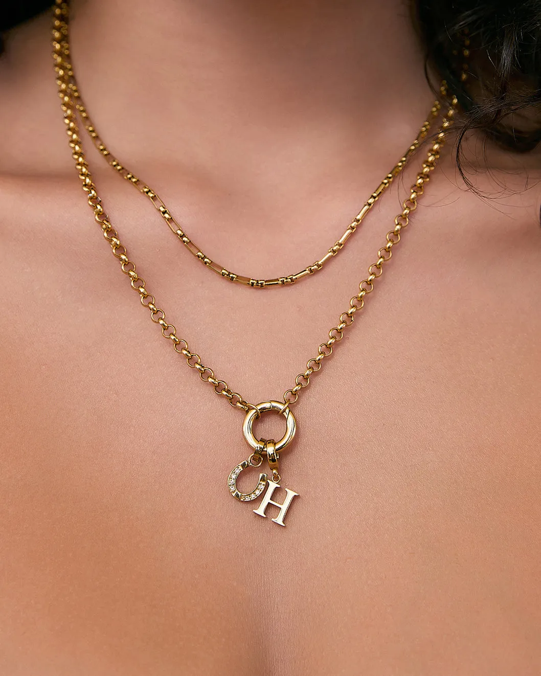 Lucky Horseshoe Charm - Gold sold by Arms Of Eve product image thumbnail 2