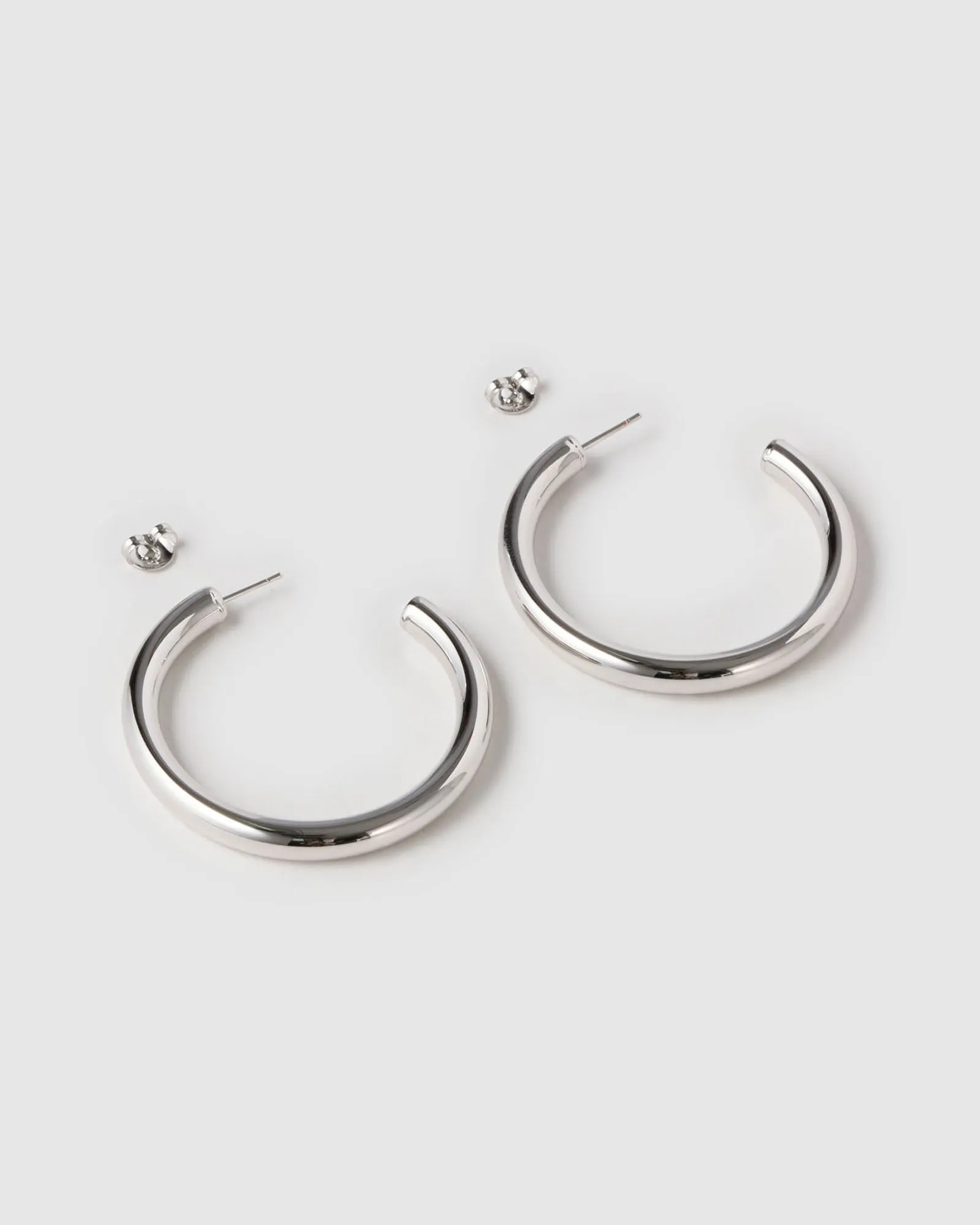 Chlo Silver Hoop Earrings sold by Arms Of Eve