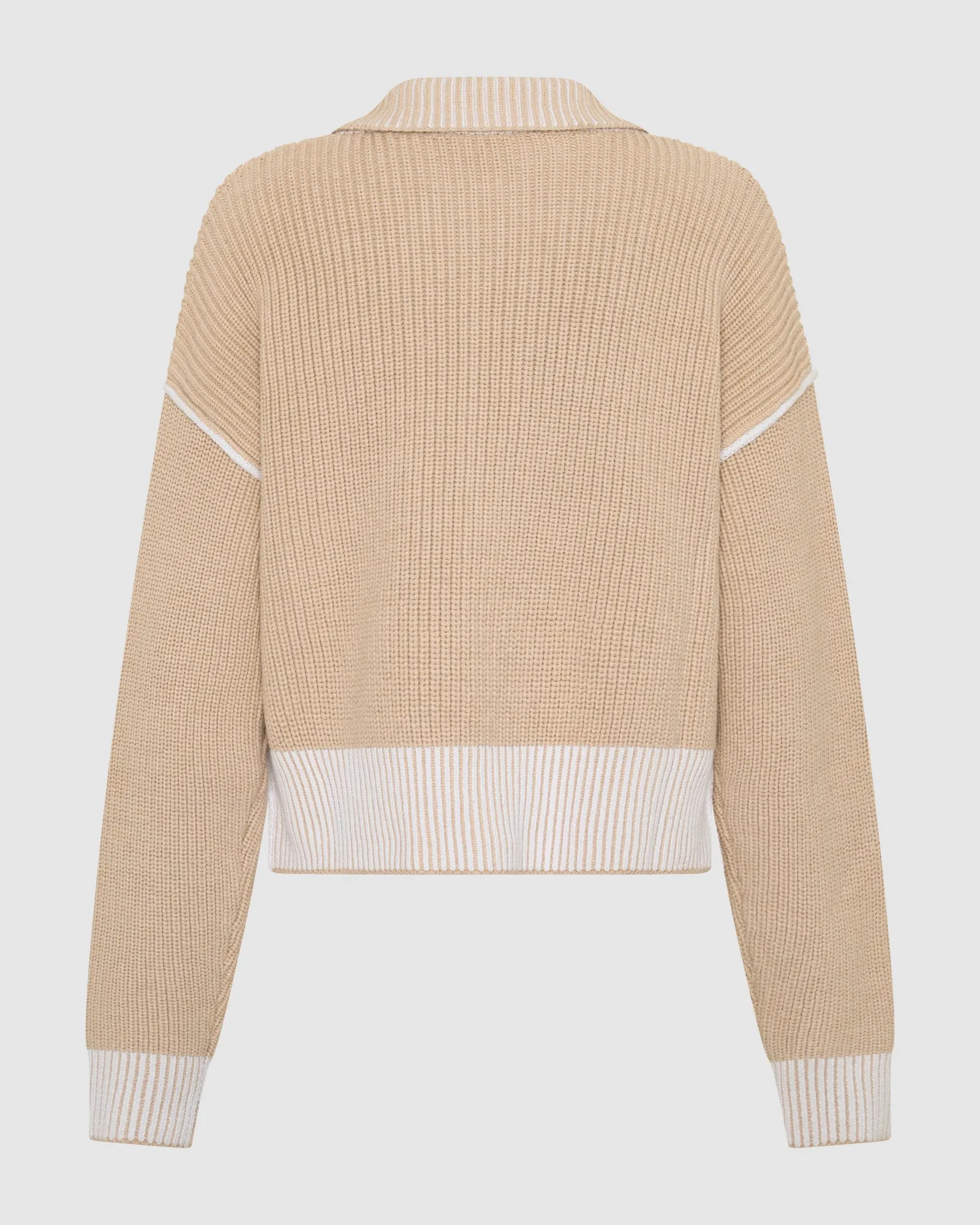 Cortina Double Zip Knit - Sand sold by Arms Of Eve product image thumbnail 4