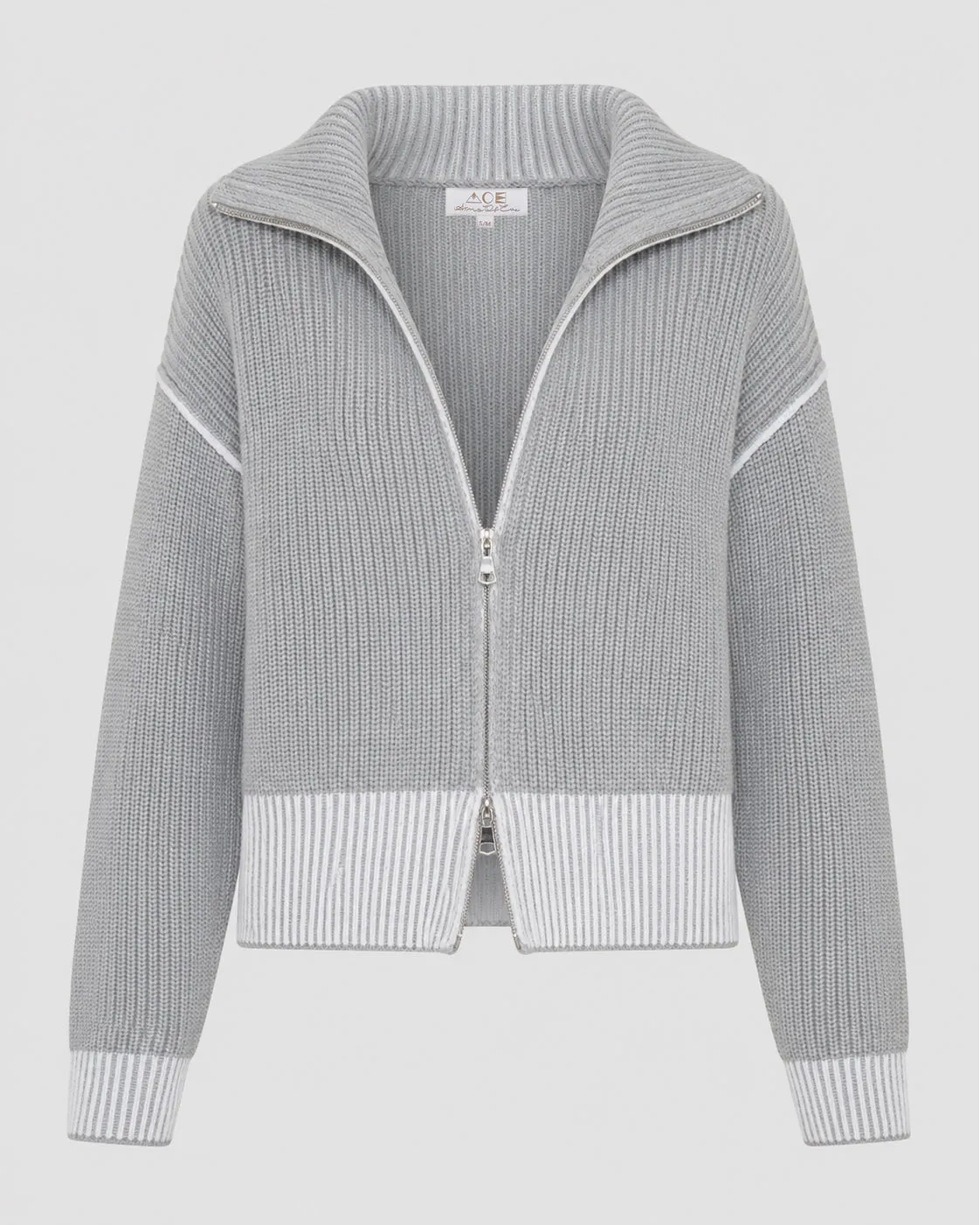 Cortina Double Zip Knit - Ash sold by Arms Of Eve product image thumbnail 2