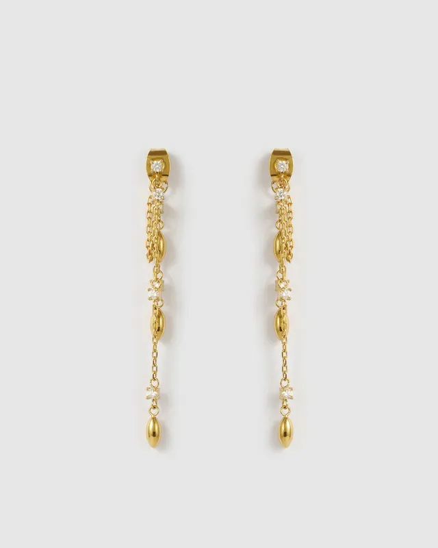Suri Gold Earrings made by Arms Of Eve