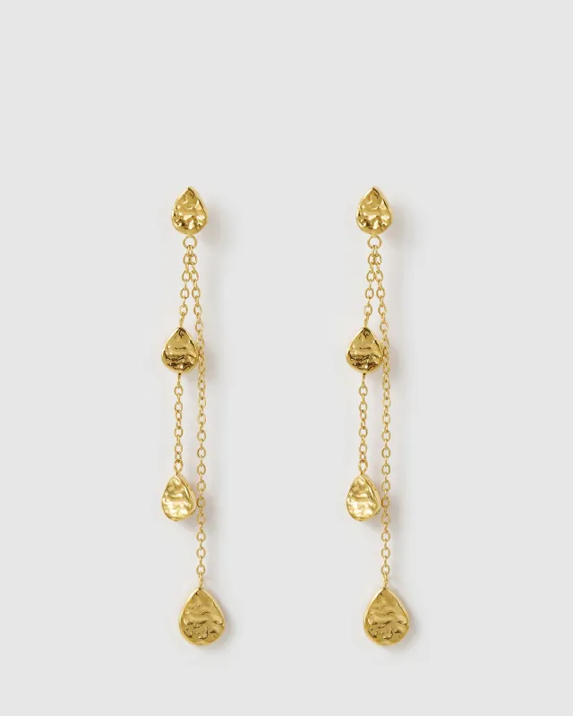 Zephyr Gold Earrings made by Arms Of Eve