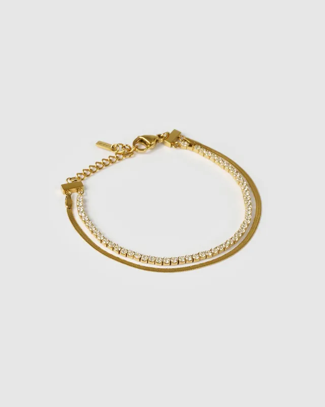 Harper Gold Bracelet made by Arms Of Eve