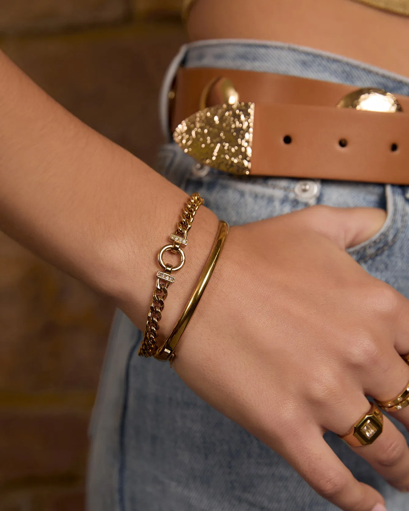 Wylder Gold Bracelet sold by Arms Of Eve product image thumbnail 2