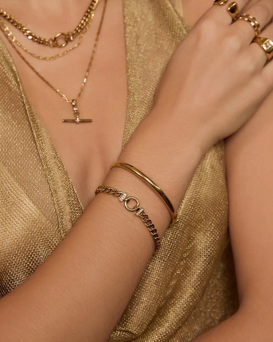 Wylder Gold Bracelet sold by Arms Of Eve product image thumbnail 4