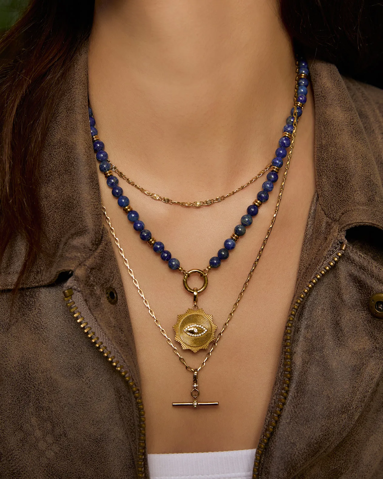 Azure Charm Necklace - Lapis Lazuli sold by Arms Of Eve product image thumbnail 2