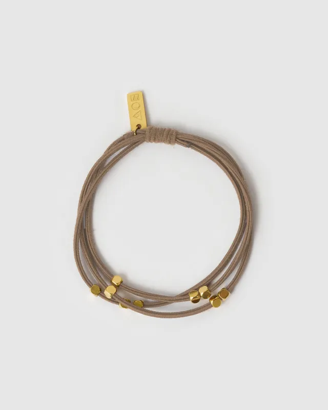 Lou Hair Tie - Taupe made by Arms Of Eve
