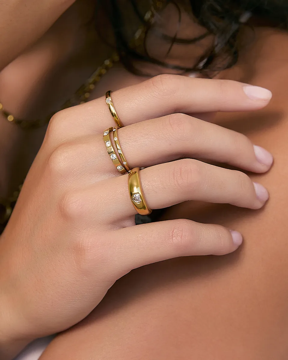 Shimmer Ring Stack sold by Arms Of Eve product image thumbnail 2