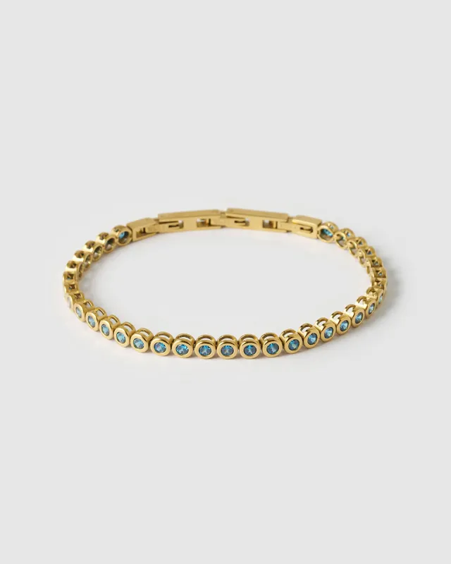 Winona Gold Bracelet - Sapphire made by Arms Of Eve