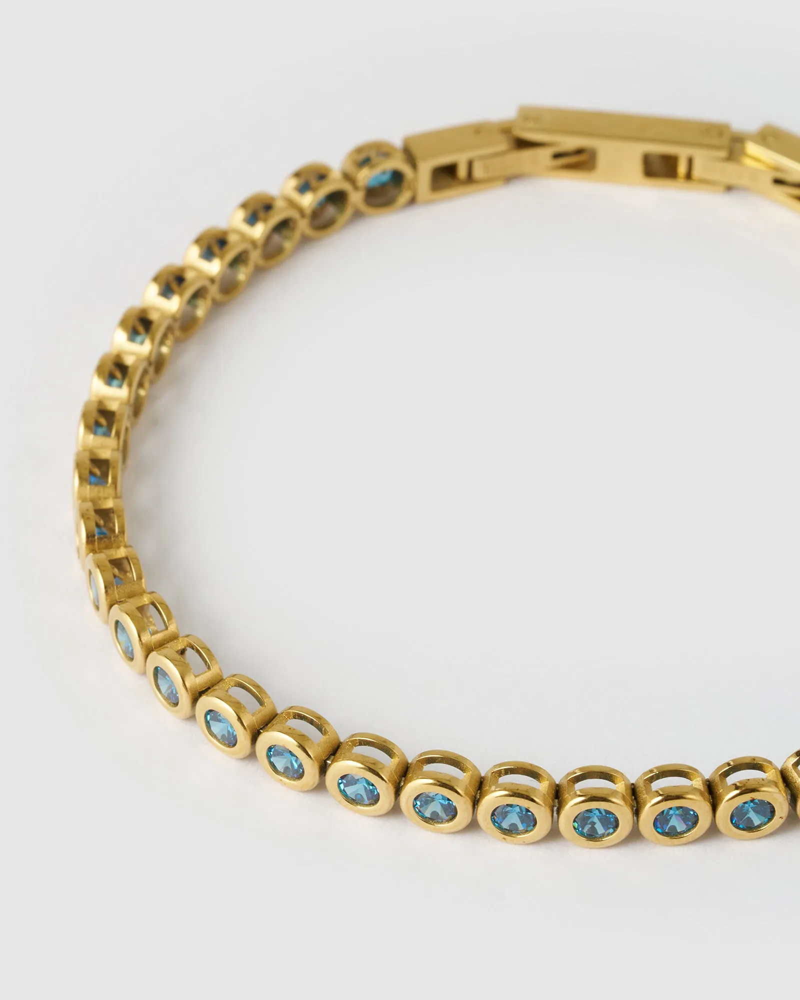 Winona Gold Bracelet - Sapphire sold by Arms Of Eve product image thumbnail 4