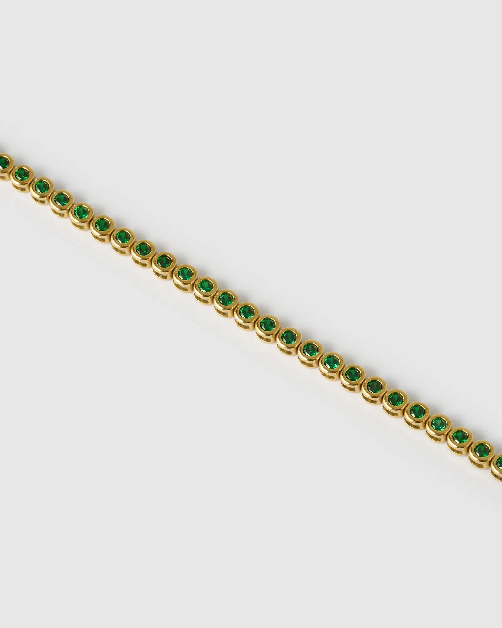 Winona Gold Bracelet - Emerald sold by Arms Of Eve product image thumbnail 5