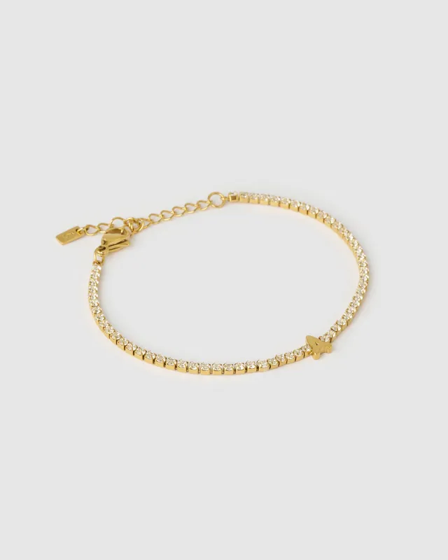 Initial Tennis Bracelet made by Arms Of Eve