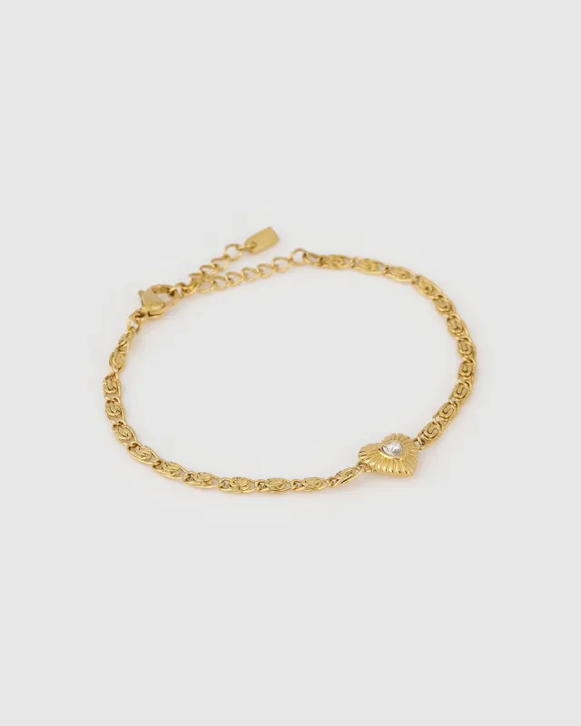 Juliette Heart Bracelet made by Arms Of Eve