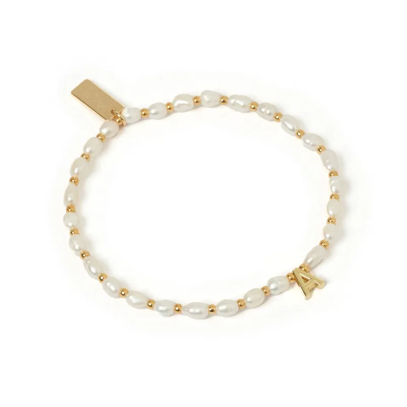 Initial Pearl Bracelet sold by Arms Of Eve