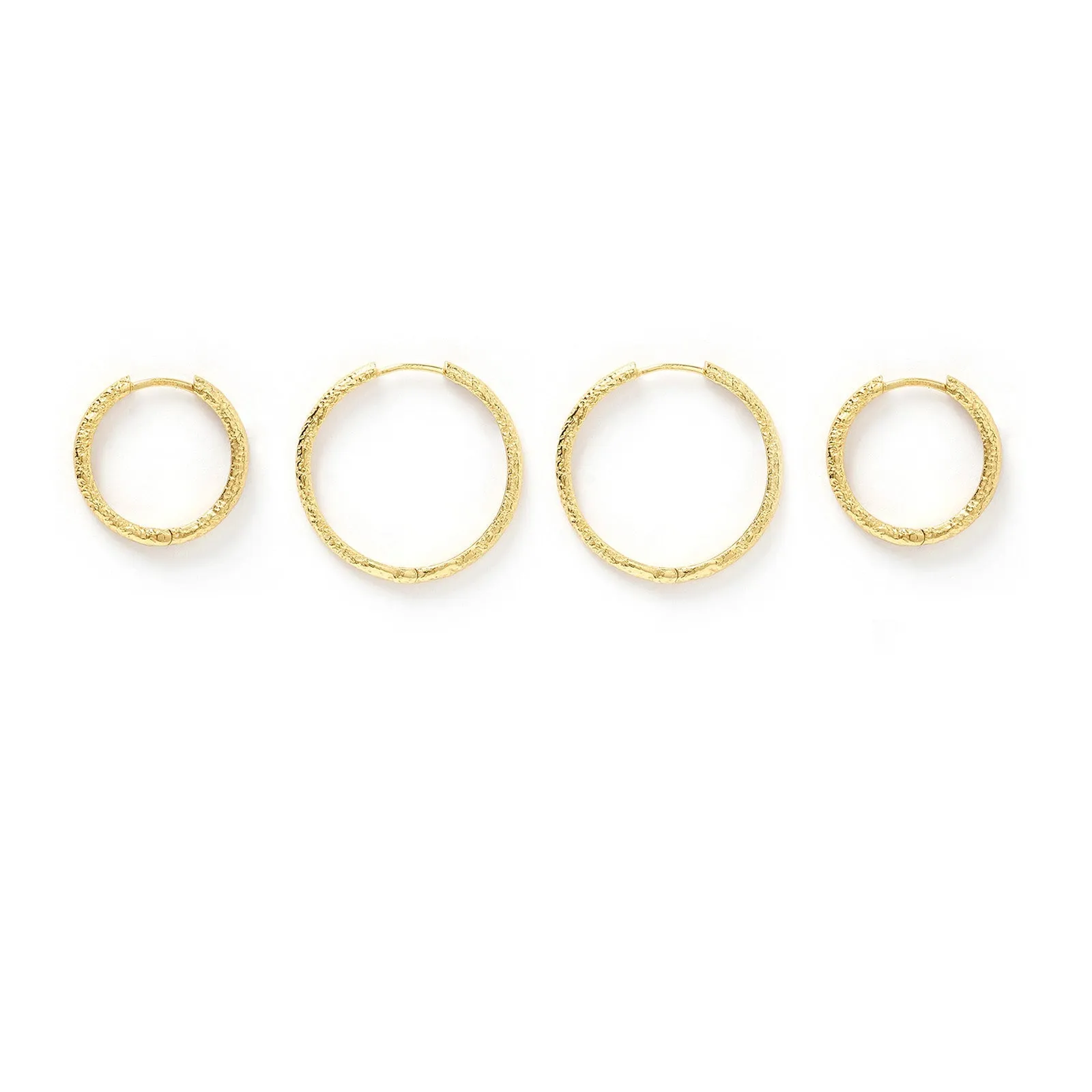 Double Hoop Earring Stack - Gold sold by Arms Of Eve