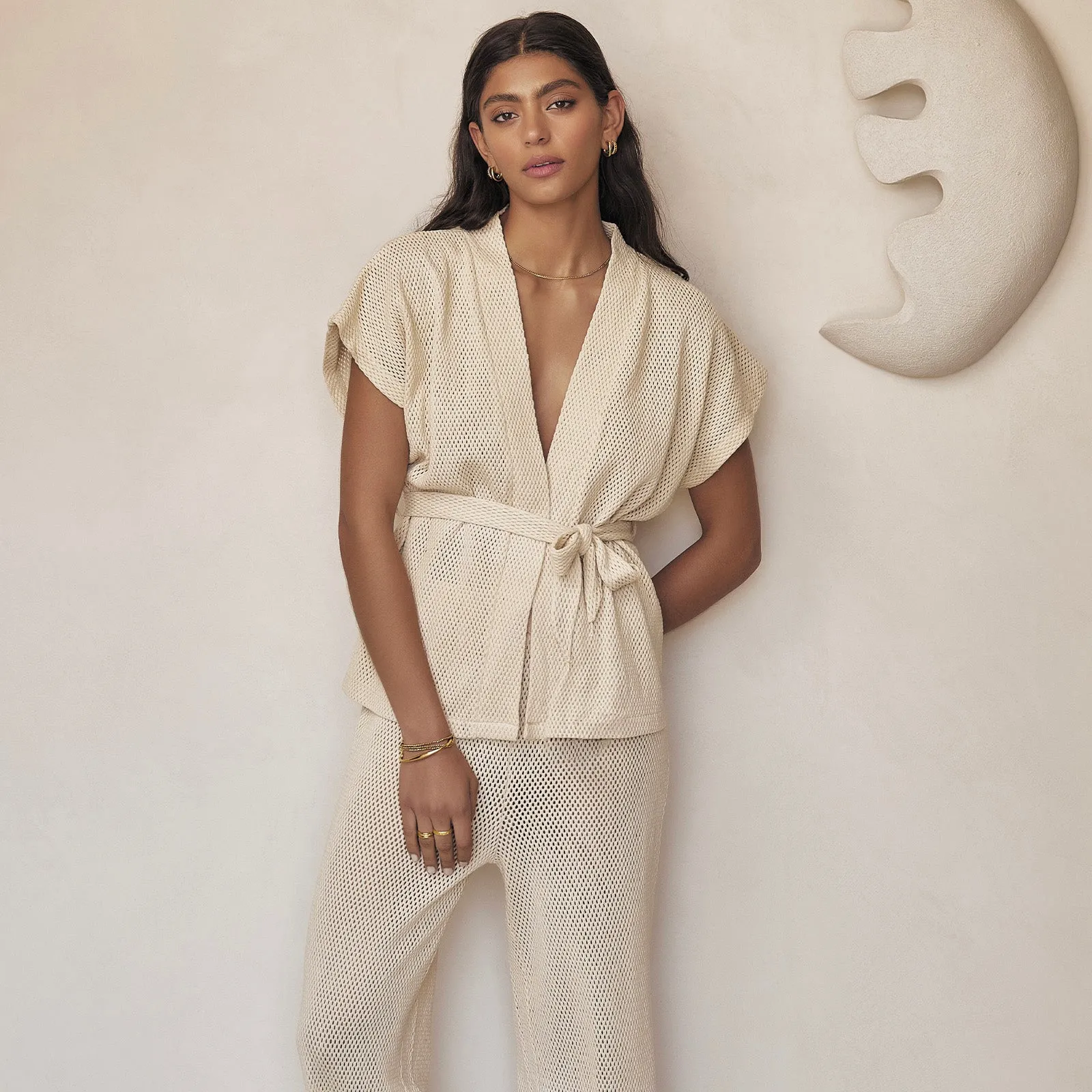 Sardinia Wrap Top - Coconut sold by Arms Of Eve product image thumbnail 3