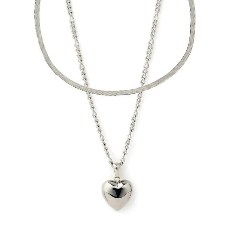 Lovebird Necklace Stack - Silver sold by Arms Of Eve