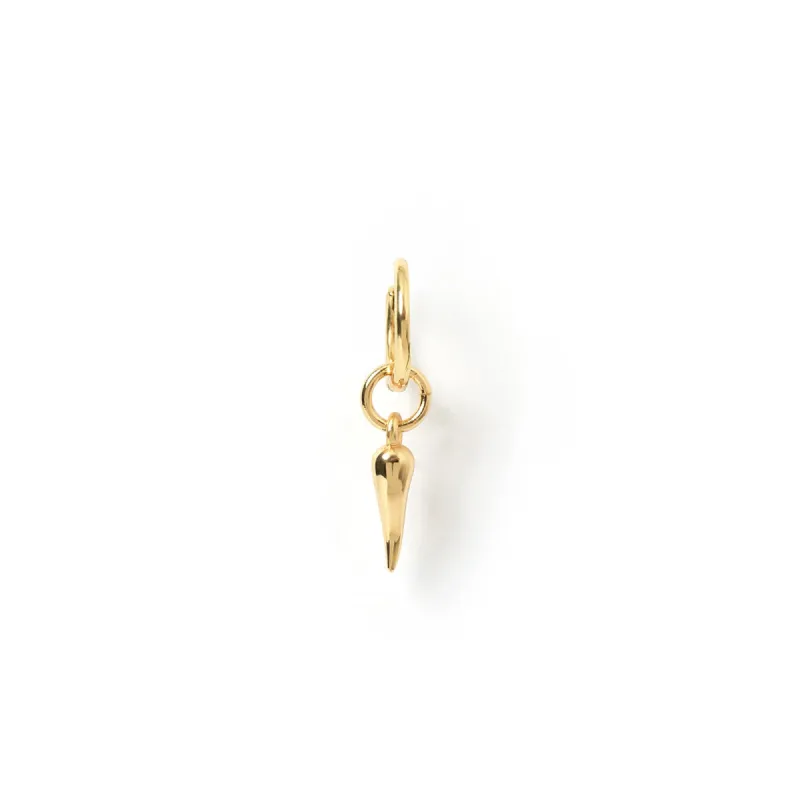 Cornicello Gold Single Charm Earring - Small sold by Arms Of Eve