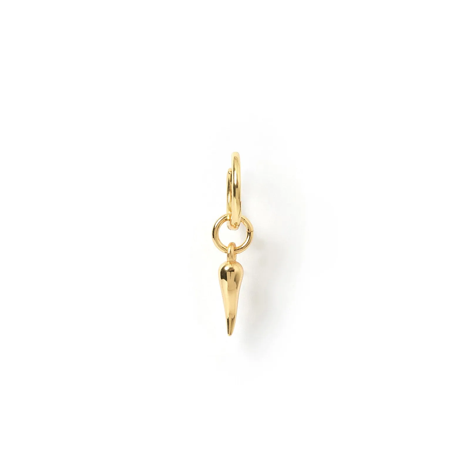 Cornicello Gold Single Charm Earring - Small sold by Arms Of Eve
