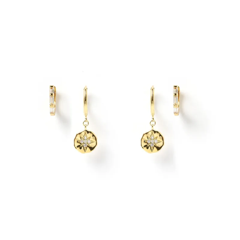 Lila Earring Stack - Gold sold by Arms Of Eve