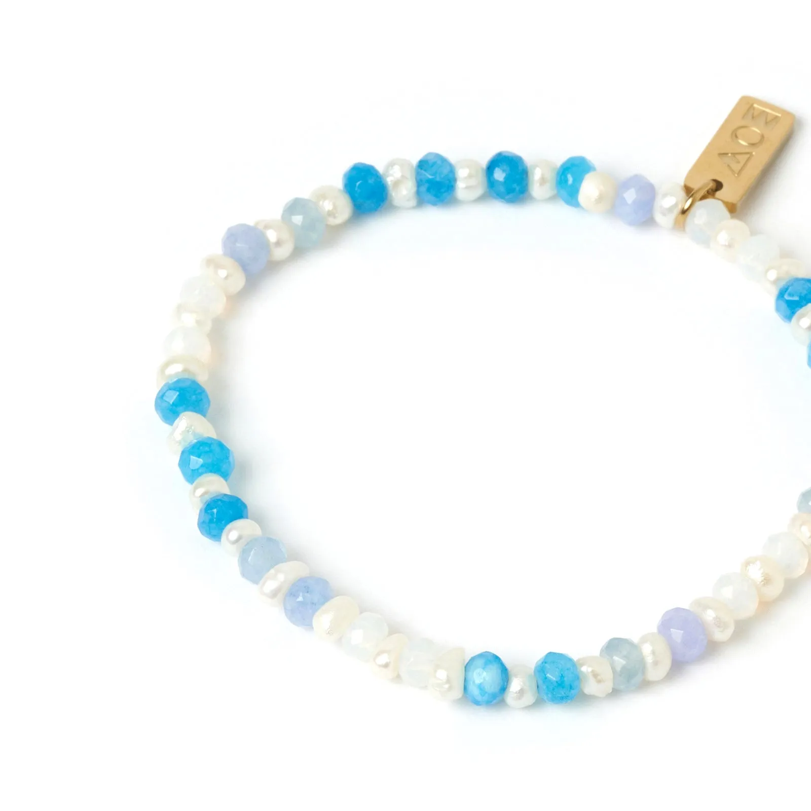 Bloom Pearl and Gemstone Bracelet - Ocean sold by Arms Of Eve product image thumbnail 5