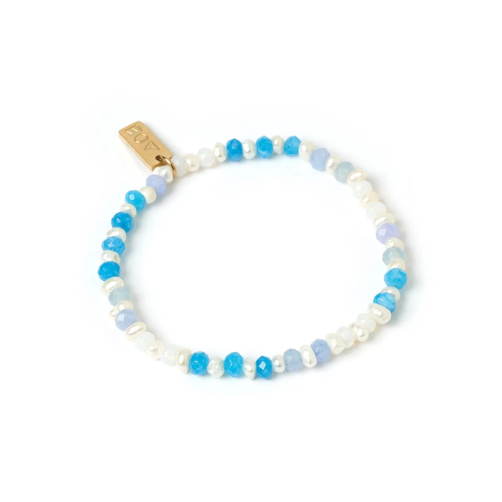 Bloom Pearl and Gemstone Bracelet - Ocean sold by Arms Of Eve