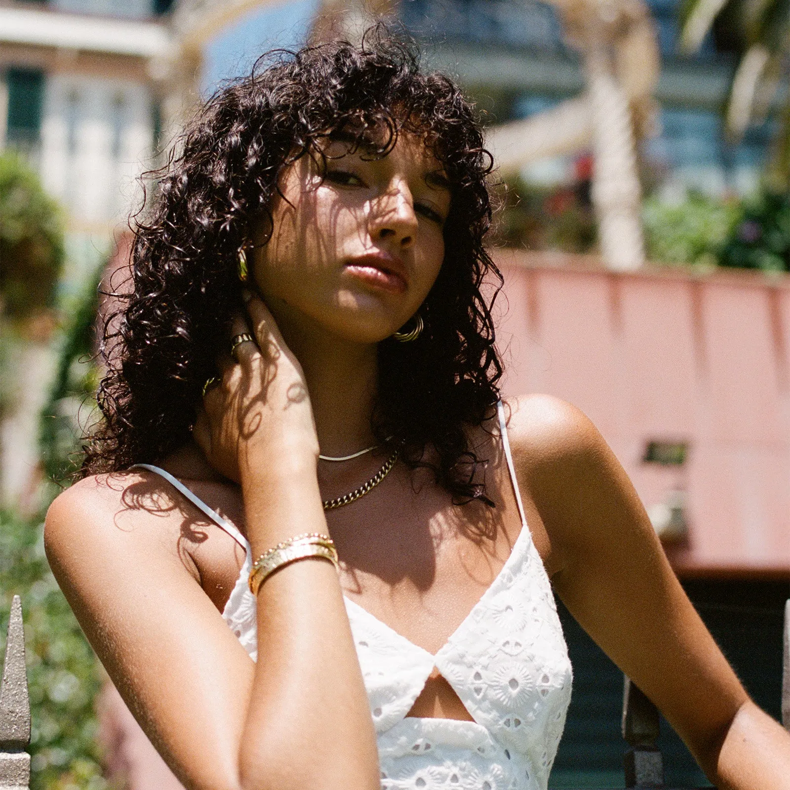 Dolce Double Stack Gold Necklace sold by Arms Of Eve product image thumbnail 5