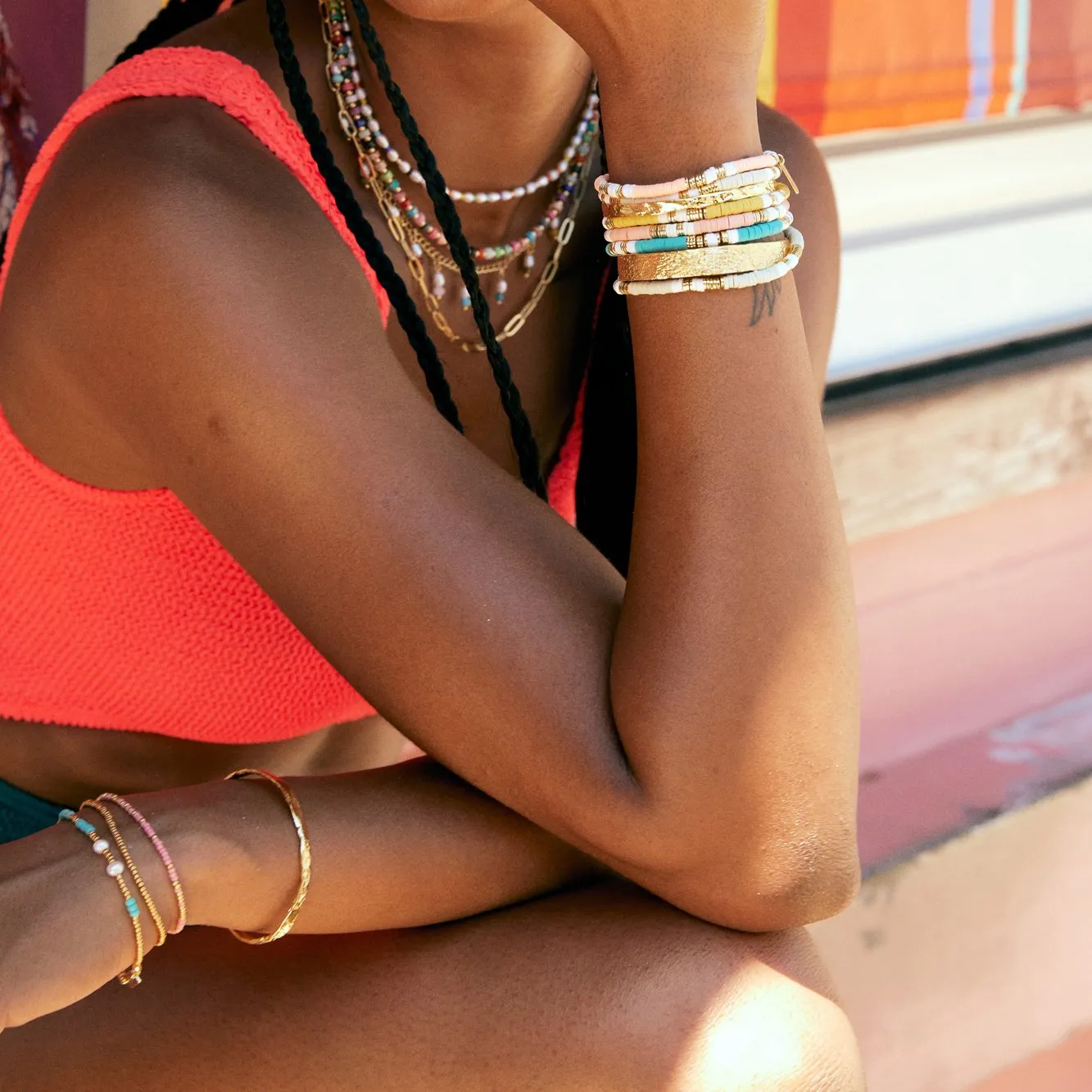 Amari Bracelet - Coral sold by Arms Of Eve product image thumbnail 3