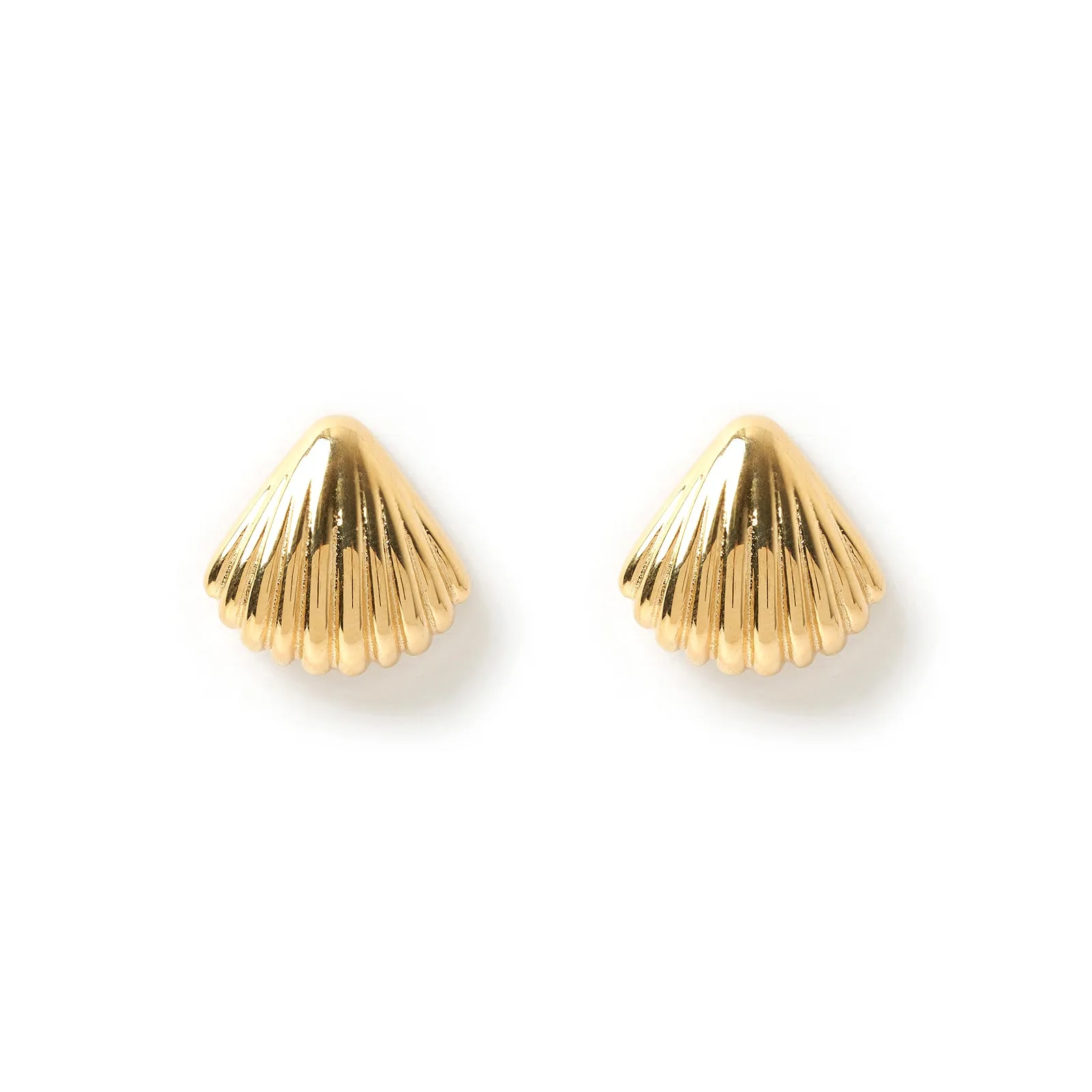 Perla Gold Shell Earrings sold by Arms Of Eve