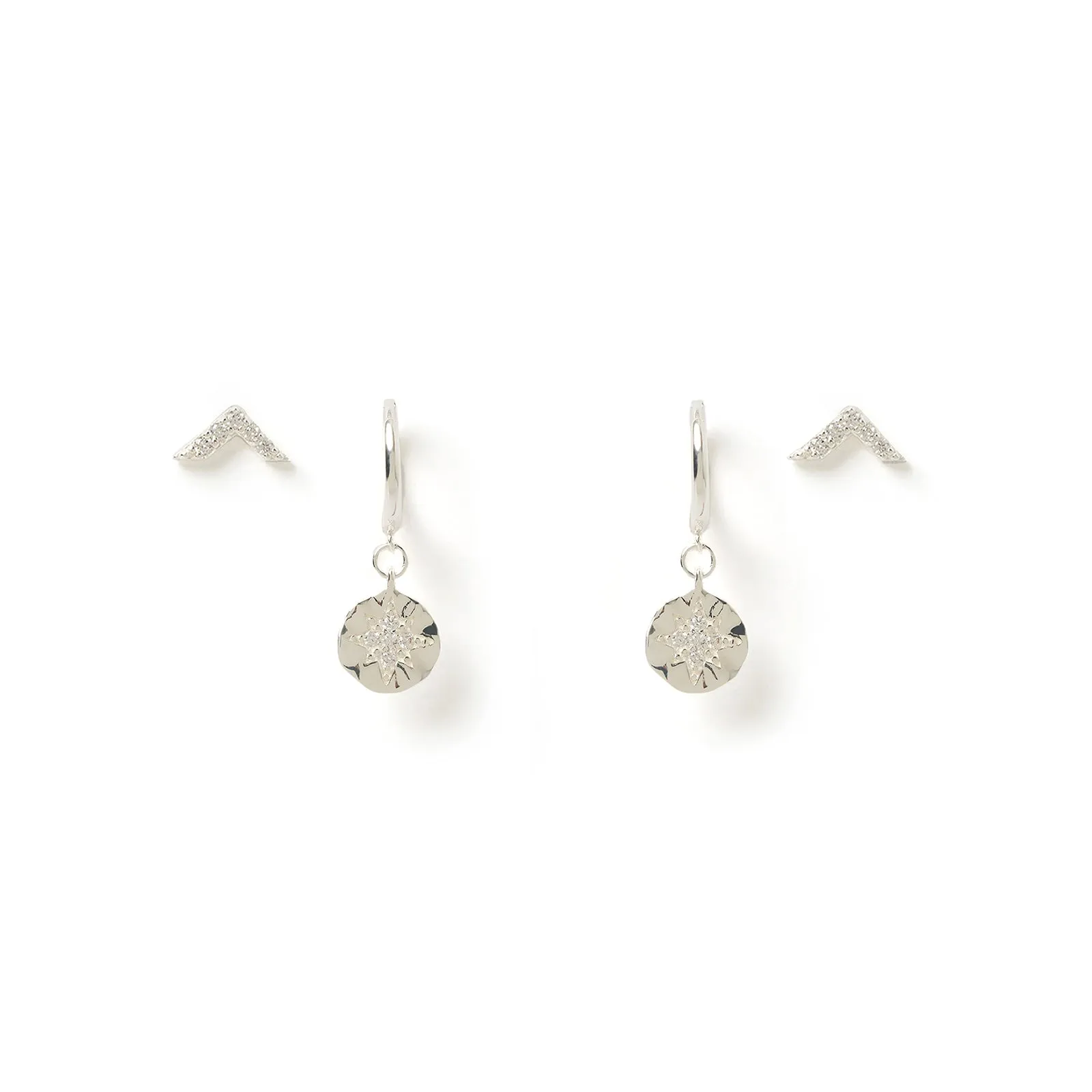 Juno Earring Stack - Silver sold by Arms Of Eve