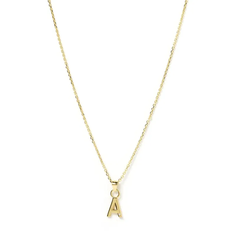 Initial Gold Charm Necklace sold by Arms Of Eve