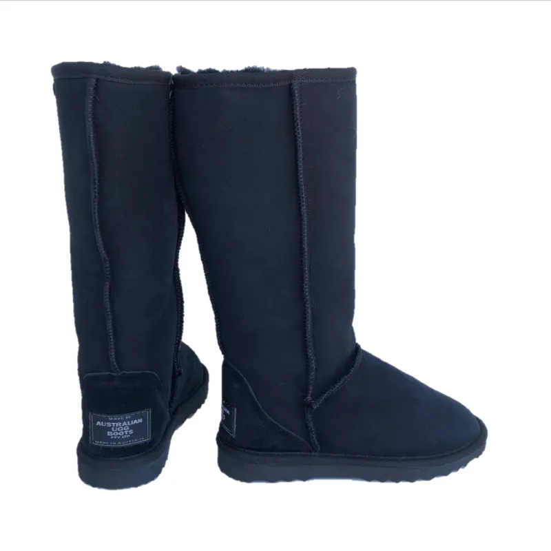 CLEARANCE CLASSIC TALL BOOTS BLACK - AU WOMEN'S 3 | MEN'S 2 sold by Australian Ugg Boots