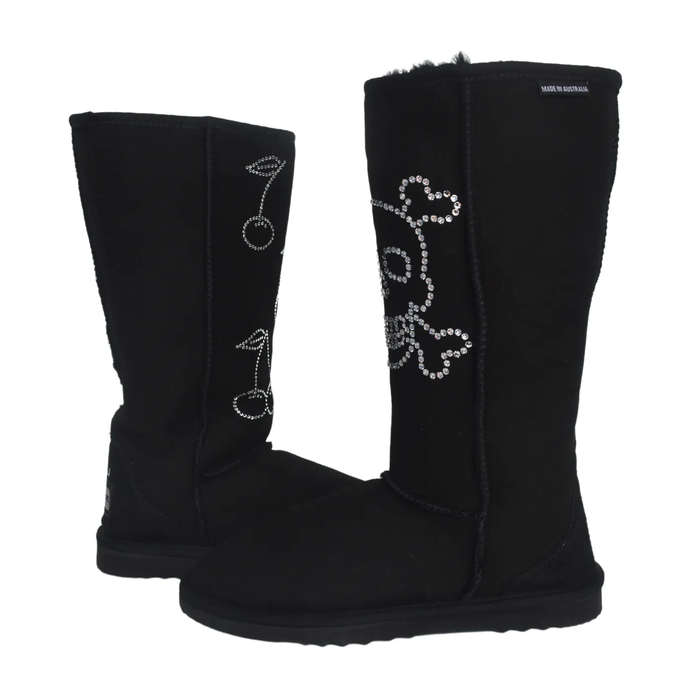 CLEARANCE CLASSIC TALL BOOTS (with Swarovski skull/cherry design) - AU WOMEN'S 7 | MEN'S 6 sold by Australian Ugg Boots product image thumbnail 4