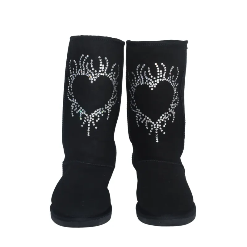 CLEARANCE CLASSIC TALL BOOTS (with Swarovski 'Burning Heart' design) - AU WOMEN'S 7 | MEN'S 6 sold by Australian Ugg Boots