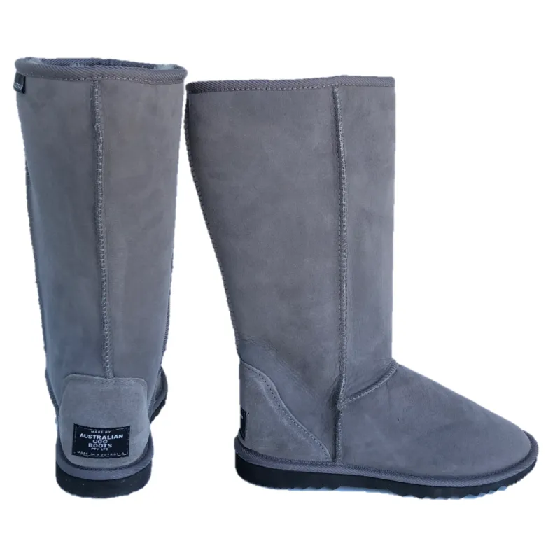 CLEARANCE CLASSIC TALL BOOTS GREY - AU WOMEN'S 9 | MEN'S 8 (with International Brand back label) sold by Australian Ugg Boots