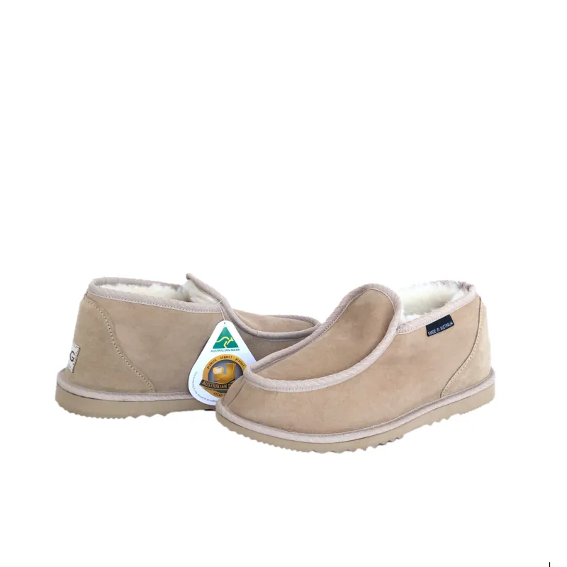 CLEARANCE MINI ALPINE SLIPPERS SAND - Women's AU7/Men's AU6 sold by Australian Ugg Boots