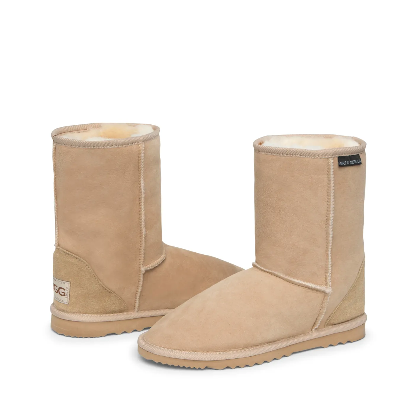 CLEARANCE SHORT DELUXE BOOTS SAND - Men's AU11/US12 sold by Australian Ugg Boots