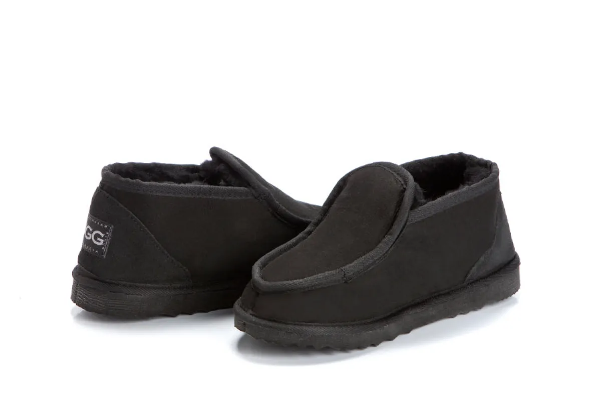 CLEARANCE MINI ALPINE SLIPPERS BLACK - AU WOMEN'S 10 | MEN'S 9 made by Australian Ugg Boots
