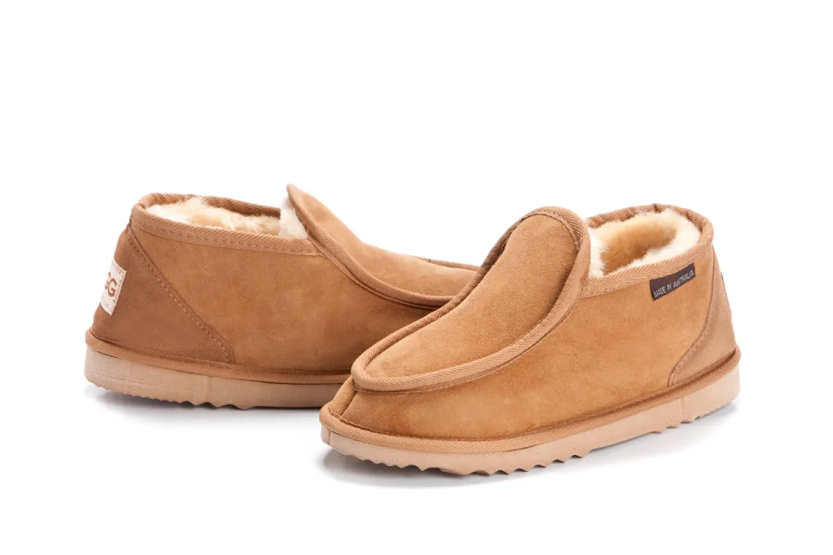 CLEARANCE MINI ALPINE SLIPPERS CHOCOLATE - AU WOMEN'S 8 | MEN'S 7 made by Australian Ugg Boots