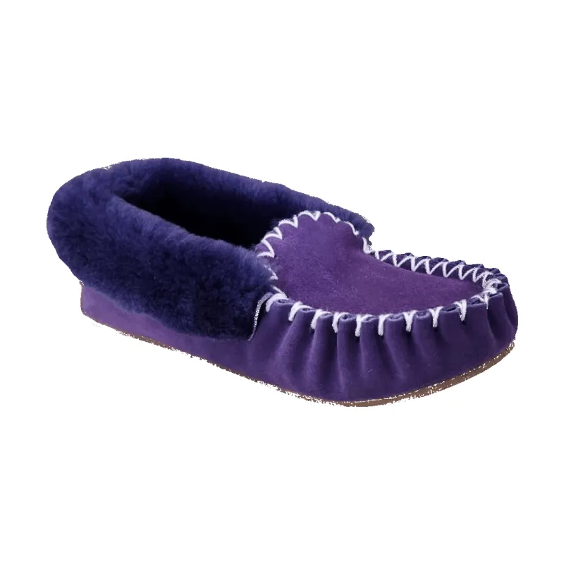 CLEARANCE TRADITIONAL MOCCASINS Purple - Women's AU9 | Men's AU8 made by Australian Ugg Boots